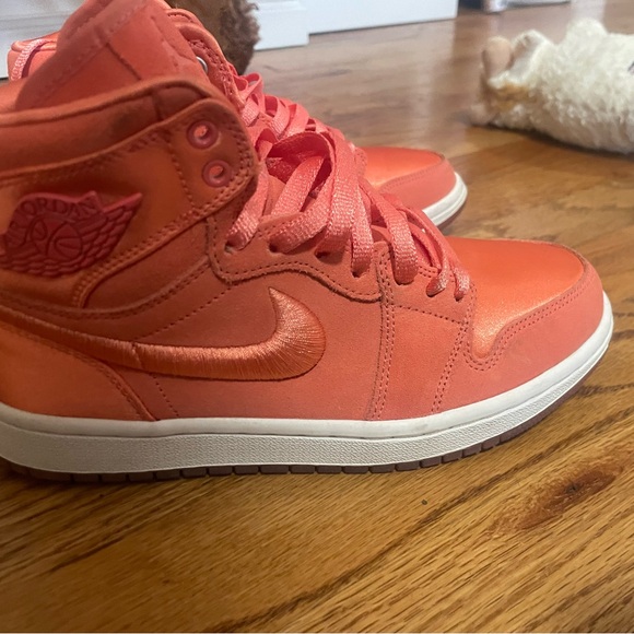 Nike Women's Air Jordan High-Top Sneakers - Coral - Picture 3 of 8